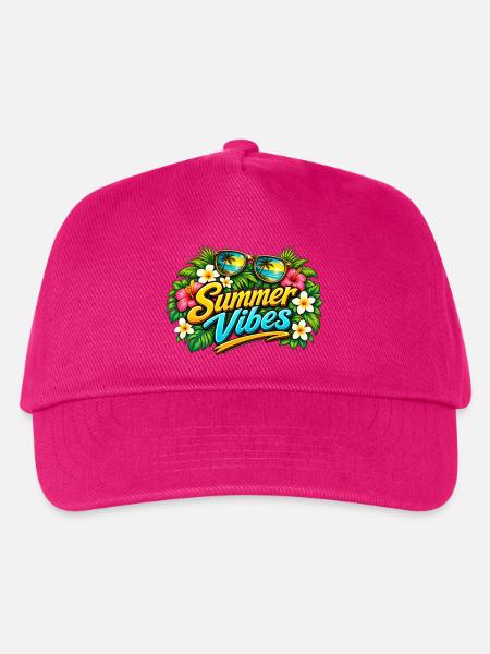 Sommervibes Paradies - Kinder Basecap - Fuchsia