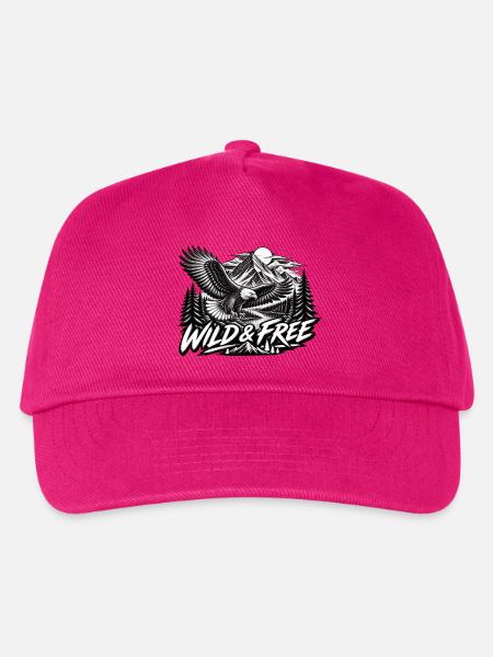 Wilde und freie Berglandschaft - Kinder Basecap - Fuchsia