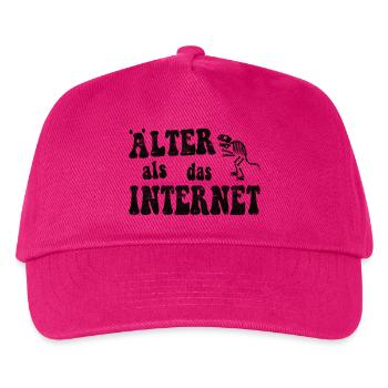 Älter als das Internet - Dino - Kinder Basecap - Fuchsia - Vorne