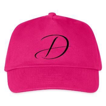 Name mit D Initiale für Daniel David Diana Dennis - Kinder Basecap - Fuchsia - Vorne