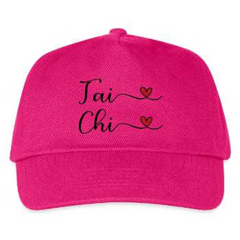 Tai Chi Herz - Kinder Basecap - Fuchsia - Vorne