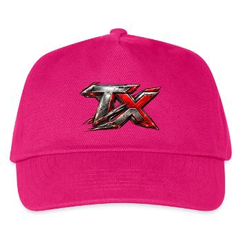 Rotes Metall TX Logo Battle Edition - Kinder Basecap - Fuchsia - Vorne
