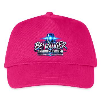 Fachkompetenz ausstrahlen | Rettungsdienst Spruch - Kinder Basecap - Fuchsia - Vorne