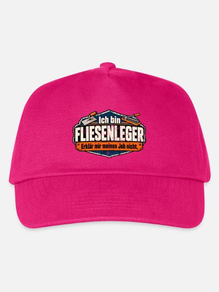 Ich bin Fliesenleger. Erklär mir meinen Job nicht! - Kinder Basecap - Fuchsia