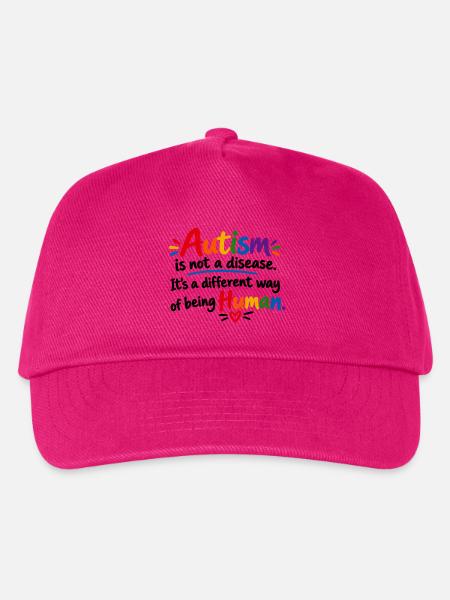 Autismus Akzeptanz Regenbogen Design - Kinder Basecap - Fuchsia