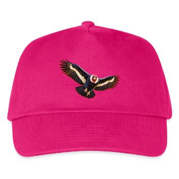 Condor im Flug - Kinder Basecap - Fuchsia - Vorne