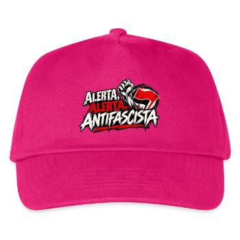 Alerta Alerta Antifascista - Kinder Basecap - Fuchsia - Vorne