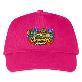 Grundeljäger Goby Hunter - Kinder Basecap - Fuchsia - Vorne