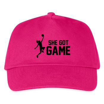 Frauen Basketball - Kinder Basecap - Fuchsia - Vorne