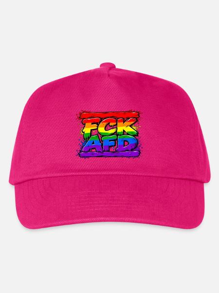Regenbogen Graffiti AFD Widerstand - Kinder Basecap - Fuchsia