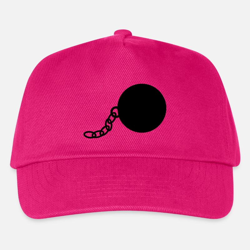 Kette und Eisenkugel - Kinder Basecap - Fuchsia