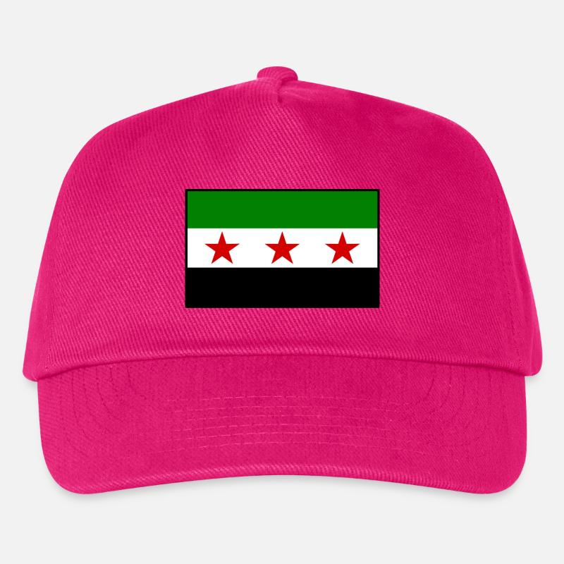 syrien flagge - Kinder Basecap - Fuchsia