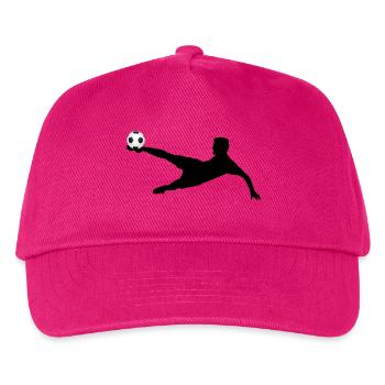 Fußball / Fallrückzieher - Kinder Basecap - Fuchsia - Vorne