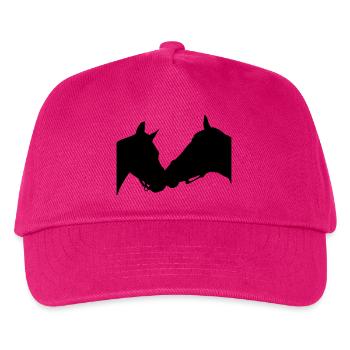 Pferde Silhouette - Kinder Basecap - Fuchsia - Vorne