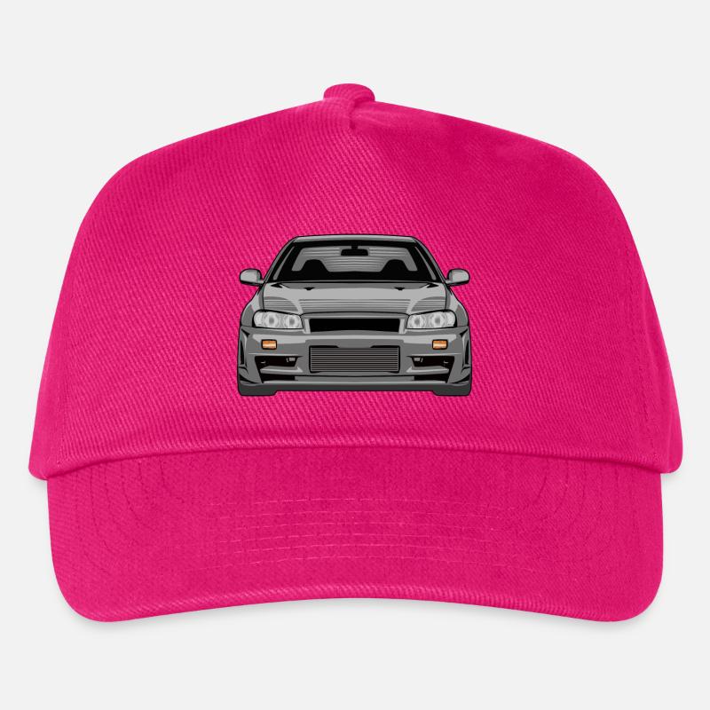 legends never die skyline r34 gtr - Kinder Basecap - Fuchsia
