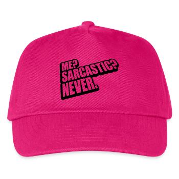 me sarcastic never quote - Kids’ Baseball Cap - fuchsia - Front