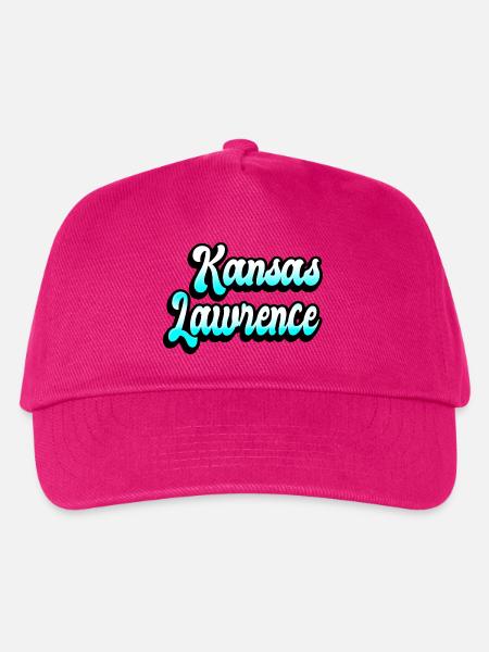 Lawrence Kansas Design - Kinder Basecap - Fuchsia