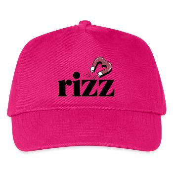 Rizz Magnet: Attract Your Charm with Magnet Heart - Kids’ Baseball Cap - fuchsia - Front