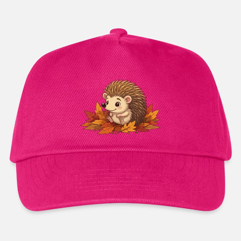 Igel im Herbstlaub Herbstzauber - Kinder Basecap - Fuchsia