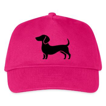 Dackel - Kinder Basecap - Fuchsia - Vorne