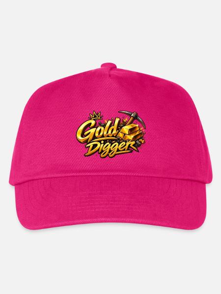 Gold Digger Glanzmotiv - Kinder Basecap - Fuchsia