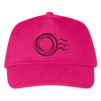 Poststempel handgezeichnet - Kinder Basecap - Fuchsia - Vorne