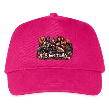  Schwarzwald Bikerin Hell Yeah Motorrad Und - Kinder Basecap - Fuchsia - Vorne