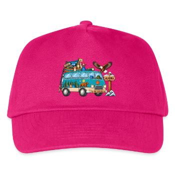 Alaska Camper Wohnmobil - Kinder Basecap - Fuchsia - Vorne