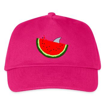 Watermelon shark summer vacation surfer gift - Kids’ Baseball Cap - fuchsia - Front