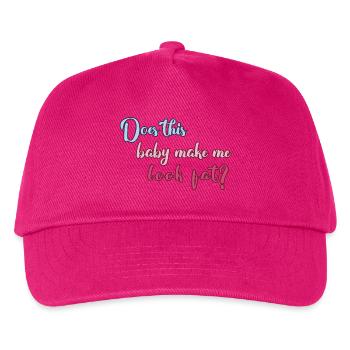 schwanger Baby Kind geboren Geburt Geschenkidee - Kinder Basecap - Fuchsia - Vorne