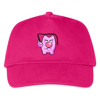 Peitschen Schwein - Kinder Basecap - Fuchsia - Vorne