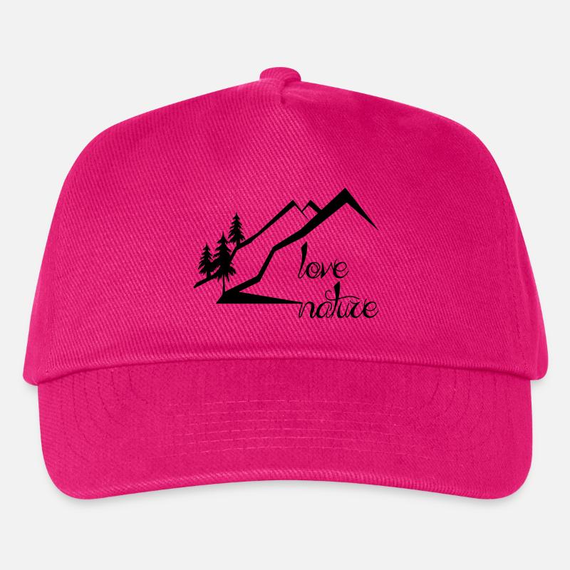 Berge - Kinder Basecap - Fuchsia