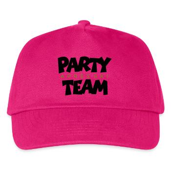 Après-Ski Party Team (zweifarbig) Wintersport - Kinder Basecap - Fuchsia - Vorne