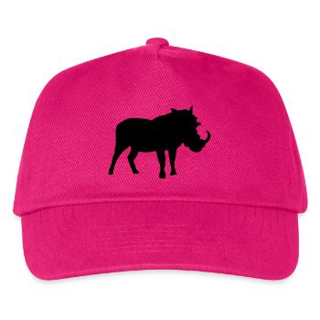 Wildschwein Sanglier Wildschwein Jabali Wildschwein - Kinder Basecap - Fuchsia - Vorne