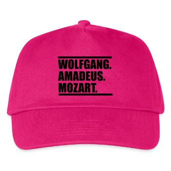 Wolfang Amadeus Mozart - Kinder Basecap - Fuchsia - Vorne