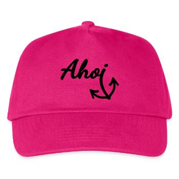 Ahoi (Farbe anpassbar) - Kinder Basecap - Fuchsia - Vorne