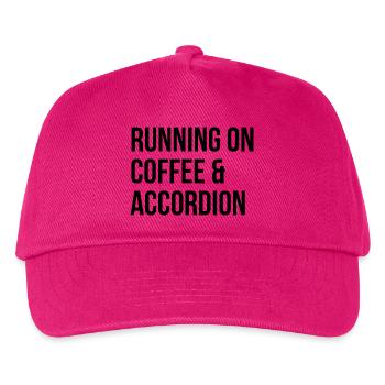 Akkordeon, Akkordeon, Akkordeon - Kinder Basecap - Fuchsia - Vorne