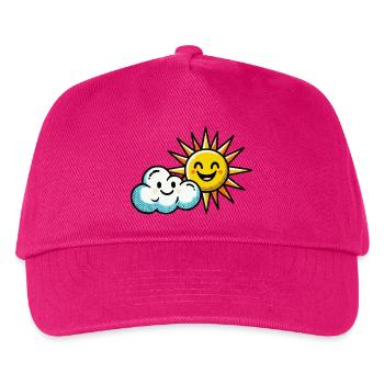 Cloud Sun - Kids’ Baseball Cap - fuchsia - Front