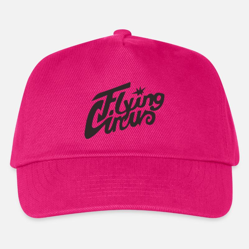 „Flying Circus” Vintage Script - Kinder Basecap - Fuchsia