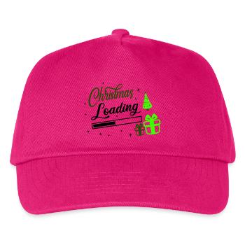 Christmas Loading - Kinder Basecap - Fuchsia - Vorne