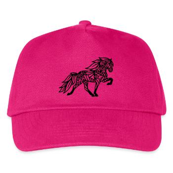 Mandala Tölter - Kinder Basecap - Fuchsia - Vorne