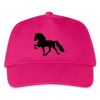 Tölter Islandpferd - Kinder Basecap - Fuchsia - Vorne