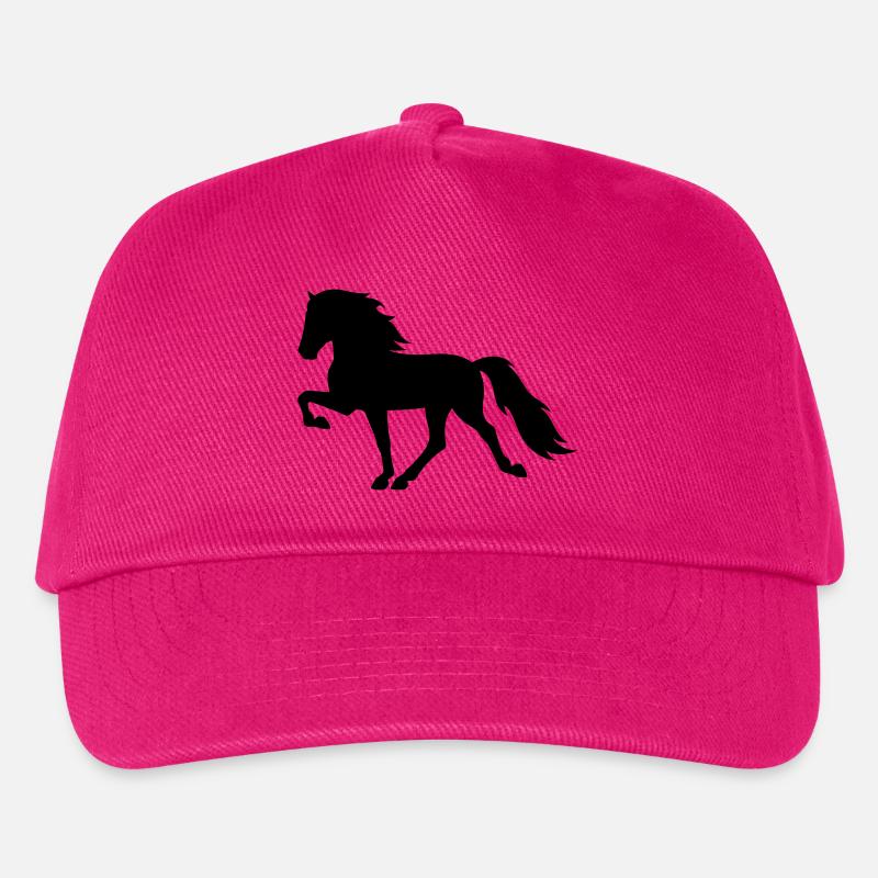 Tölter Islandpferd - Kinder Basecap - Fuchsia