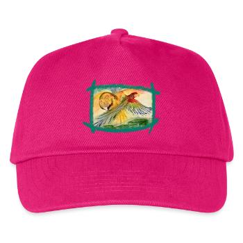 Aras über dem Regenwald - Kinder Basecap - Fuchsia - Vorne