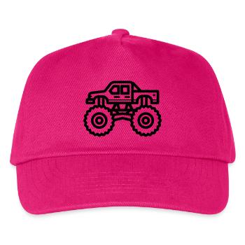 Monstertruck - Kinder Basecap - Fuchsia - Vorne