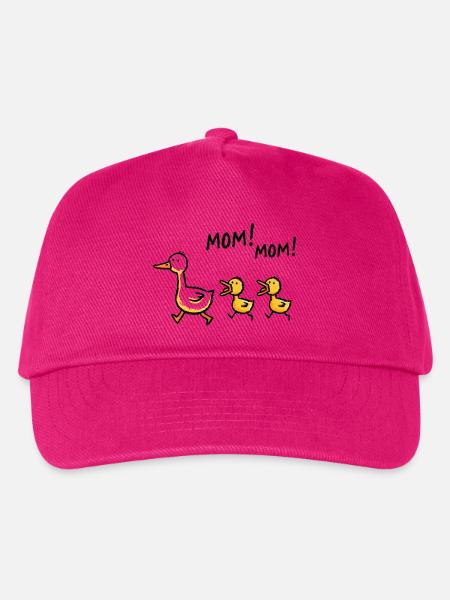 Ente Küken Mama Lustig Muttertag Geschenk - Kinder Basecap - Fuchsia