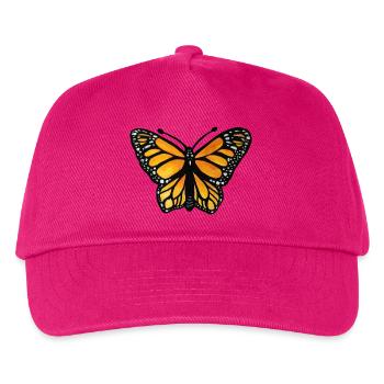 Monarch-Sonnenuntergangsschmetterling - Kinder Basecap - Fuchsia - Vorne