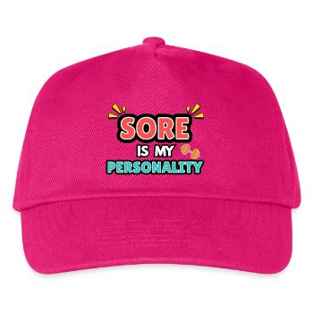 Meine Persönlichkeit ist wund. - Kinder Basecap - Fuchsia - Vorne