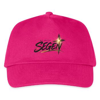 Göttlicher Segen mit Gott - Kinder Basecap - Fuchsia - Vorne