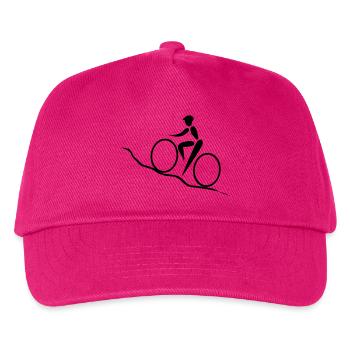 Radsport Trail - Kinder Basecap - Fuchsia - Vorne